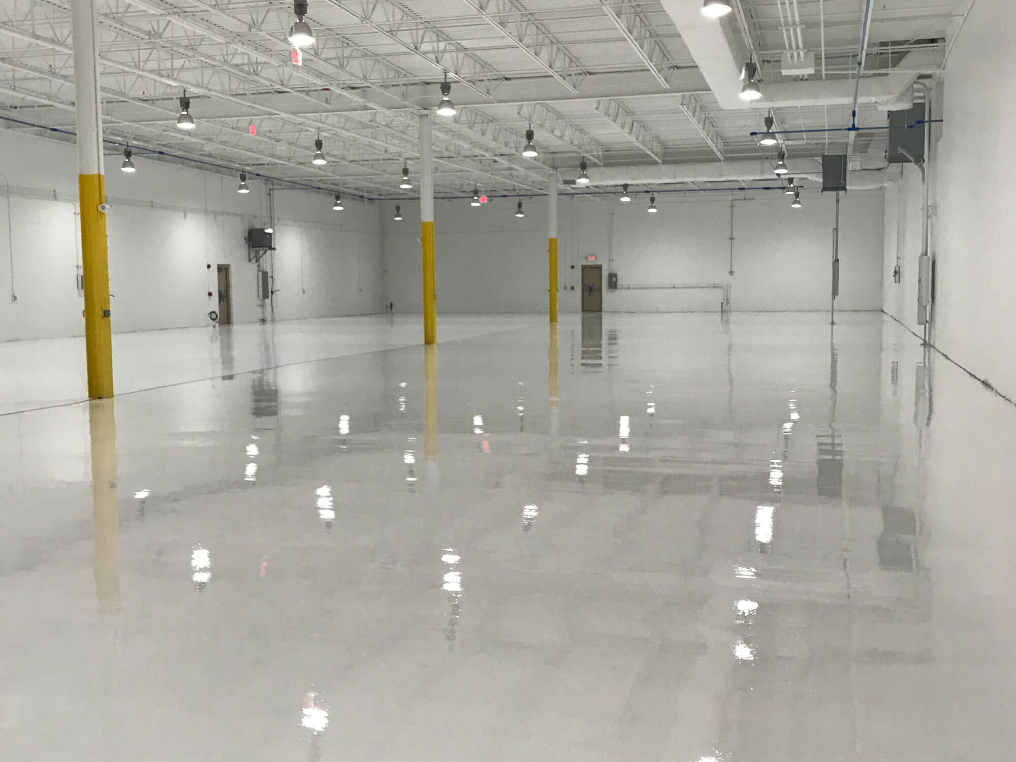 warehouse concrete flooring